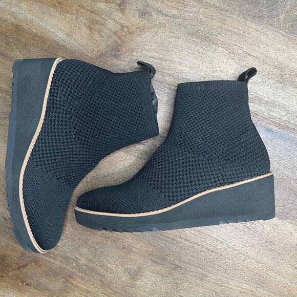 Eileen Fisher Black London Recycled Stretch Knit Bootie Womens Size 6 NEW NWT - Picture 5 of 9